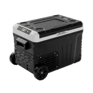 Euhomy 12 Volt Car Refrigerator, 53 Quart, Single Zone, Frost Free, App Control, Black